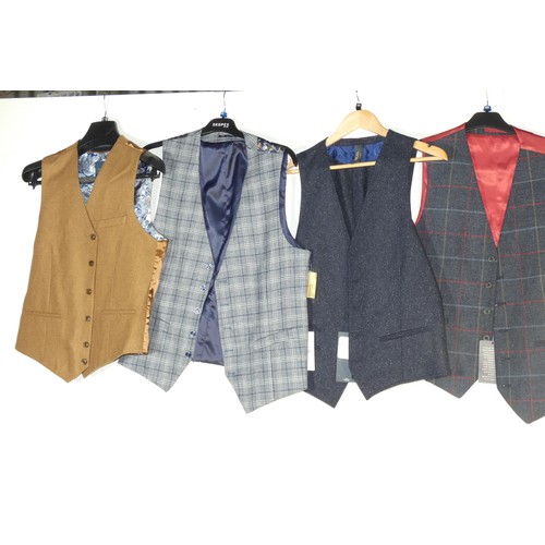 410 - 7 x men's waistcoats size 40 - retail over £350 - please see pictures for more details