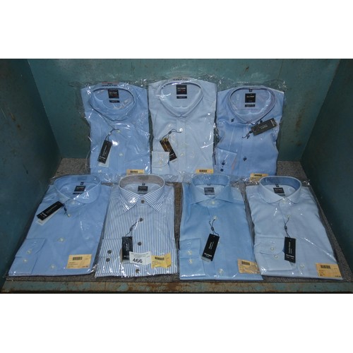 466 - 7 x gentleman's various colour shirts, sizes 14.5, 15 and 15.5