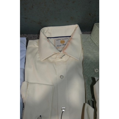 476 - 7 x gentleman's various colour shirts by Brook Taverner, sizes include M, 15, 15.5, 16, 18 and 18.5