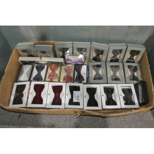 512 - 26 x various boxed bow ties by Sophos, St George etc, please see pictures for more details