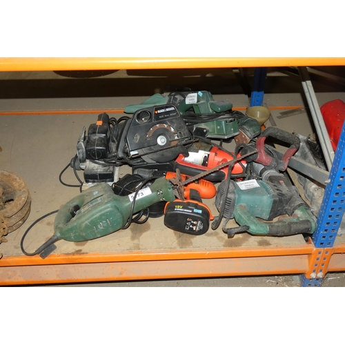 5173 - 11 x various power tools including a Systec SDS drill, a Parkside breaker drill, a Bosch sander etc-... 