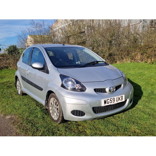 7 - Toyota Aygo Platinum VVTI
Registration number: WG59 UKB,
V5: Present,
Odometer reading: 20,510 miles... 