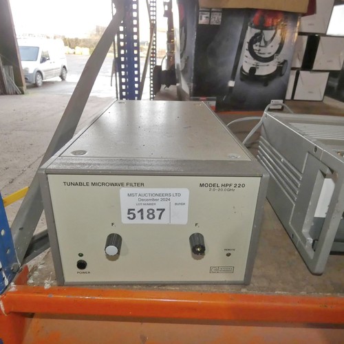 5187 - 1 x Integra HPF220 tunable microwave filter