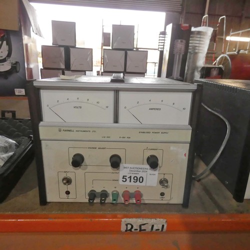 5190 - 1 x Farnell stabilised power supply type L12-10C