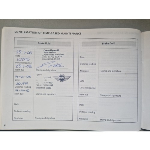 10 - Mini ONE,
Registration number: WF04 AVC,
V5: Present,
Odometer reading: 49,088 miles,
Date of first ... 