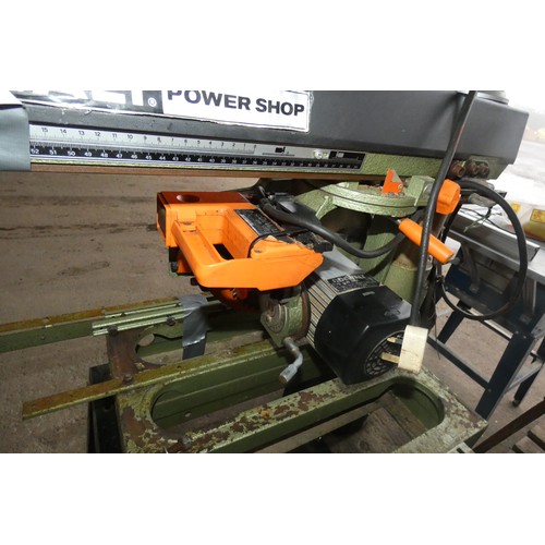 5047 - 1 x Dewalt DW1251 radial arm cross cut saw with stand 240v