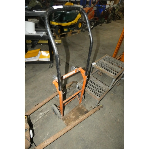 5580 - 1 x set of solid wheel sack trucks