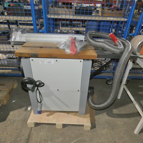 5278 - 1 x Trade AT254PS13/PS250 panel saw 240v (SP00078) This saw has the fence rail missing, extension ta... 