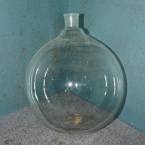 5541 - 1 x Quickfit 10L round bottom laboratory glass flask