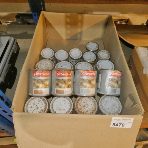 5478 - 18 x various cans of Ardenbrite metallic paint (250ml and 500ml cans)