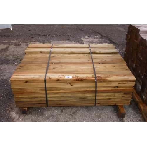 6134 - A quantity of timber comprising of approx 15cm x 2cm x 120cm long