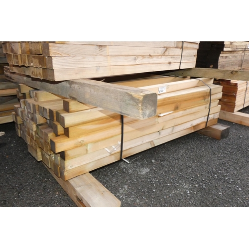 6140 - A quantity of timber comprising of approx 4.5cm x 4.5cm x 120cm long - Bottom stack