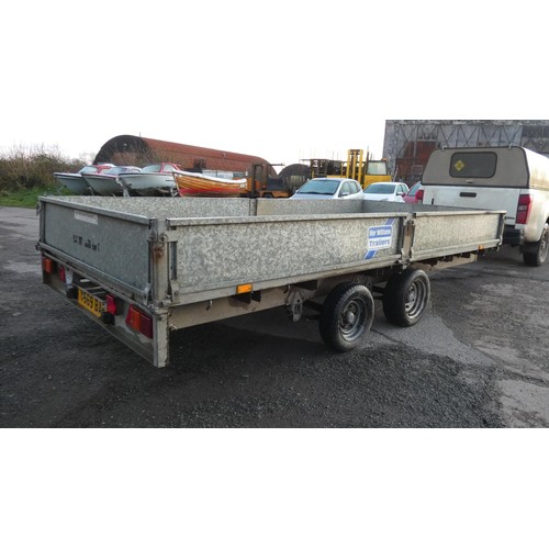 6098 - 1 x Ifor Williams LM146G, body size approx 14ft x 6'6ft, new floor installed and comes with spare wh... 