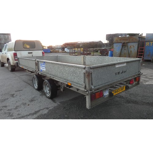 6098 - 1 x Ifor Williams LM146G, body size approx 14ft x 6'6ft, new floor installed and comes with spare wh... 