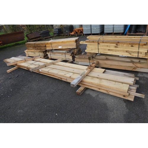 6144 - A quantity of timber comprising of mostly approx 19.5cm x 4.5cm, lengths vary up to approx 480cm lon... 