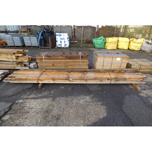 6145 - A quantity of timber comprising of approx 9.5cm x 4.5cm, lengths vary up to approx 500cm long