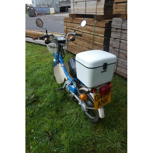 12 - Yamaha QT 49cc moped
Registration number: G432 ANK,
V5: Present,
Odometer reading: 2,985 miles
Date ... 