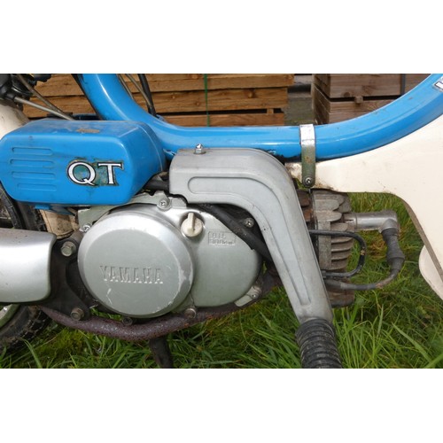 12 - Yamaha QT 49cc moped
Registration number: G432 ANK,
V5: Present,
Odometer reading: 2,985 miles
Date ... 