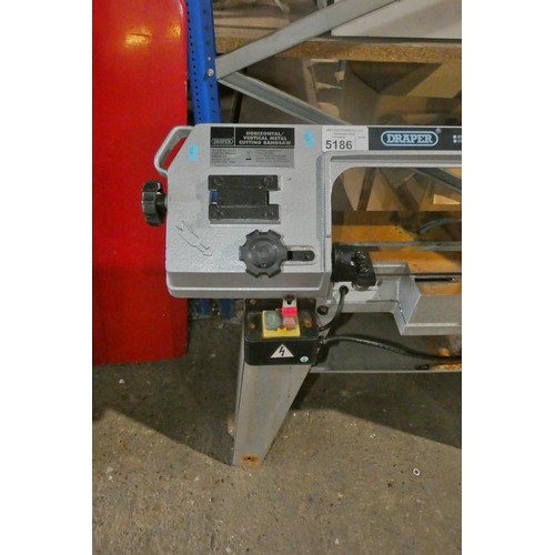 5186 - 1 x Draper MBS46A horizontal / vertical metal cutting band saw 240v