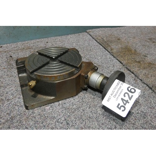 5426 - A precision engineers 4 inch / 100mm rotary table