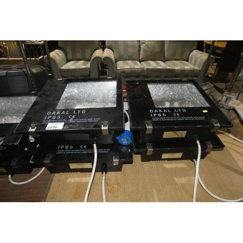 2036 - 4 x Dakal IP65 flood lights 240v (Trade)