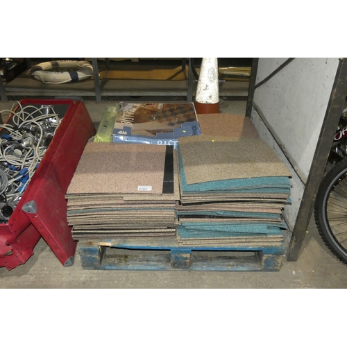 2103 - 1 pallet containing a quantity of various colour / type carpet tiles