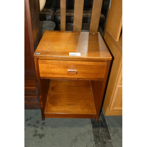 2167 - 1 x Stag wooden bedside cabinet