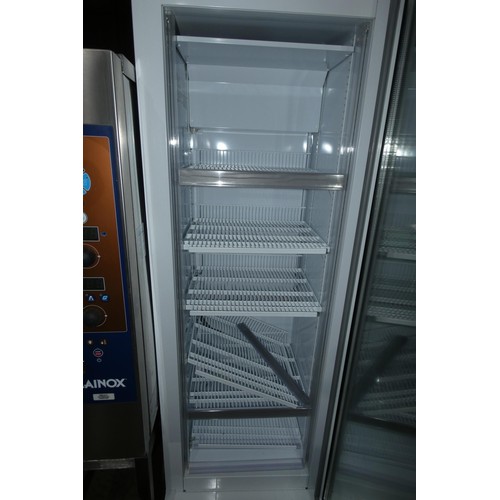 1218 - A tall display fridge by Lowe type G4 (light box requires a repair) - trade. Tested Working