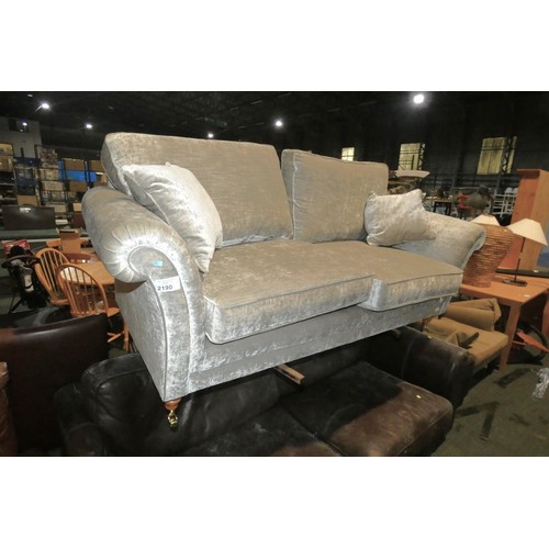 2190 - A Parker Knoll grey upholstered sofa approx 205cm wide