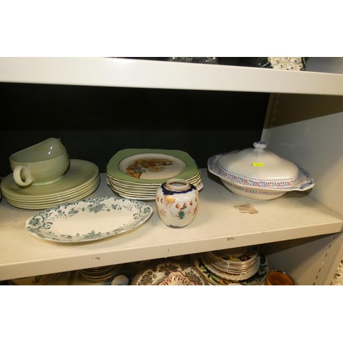 3042 - An Imari wall plate, various part tea and coffee sets, various part dinner services and other china ... 