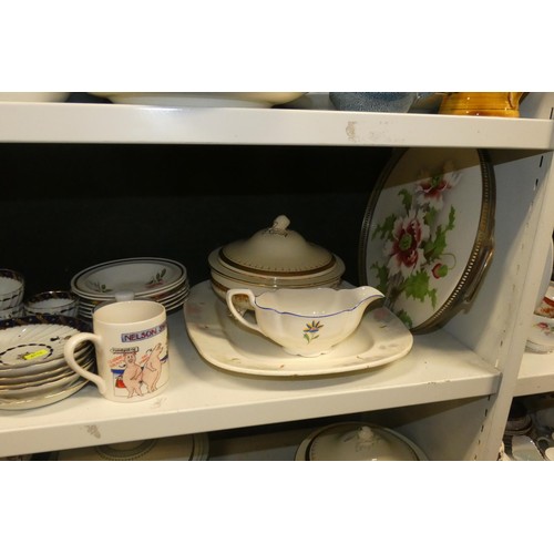 3042 - An Imari wall plate, various part tea and coffee sets, various part dinner services and other china ... 