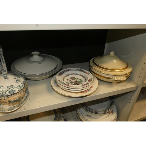 3042 - An Imari wall plate, various part tea and coffee sets, various part dinner services and other china ... 