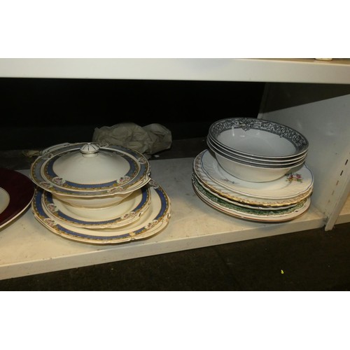 3042 - An Imari wall plate, various part tea and coffee sets, various part dinner services and other china ... 