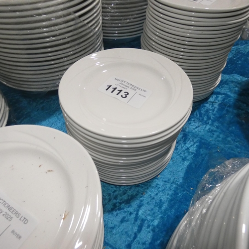 1113 - 20 x white side plates by Steelite approx 16.5cm type Albalite