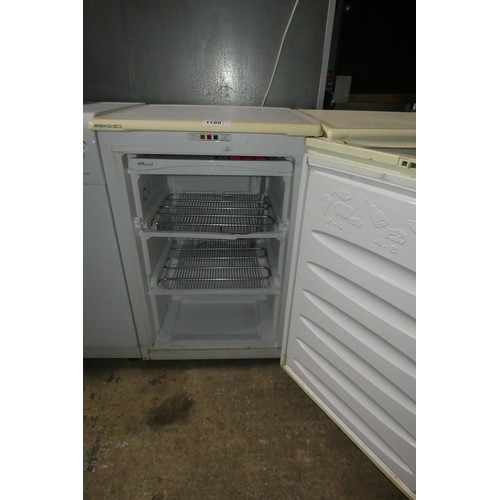 1188 - An under counter freezer by Beko - trade. Tested Working