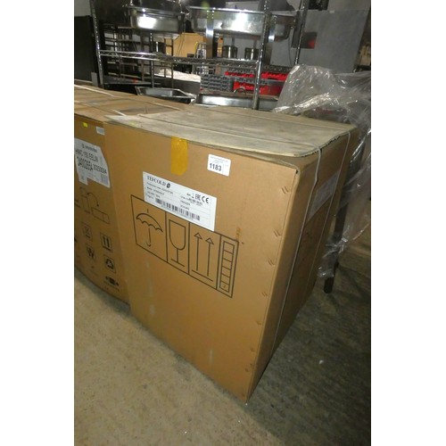 1183 - An unused under counter display freezer by Tefcold type UF200VSGP, boxed