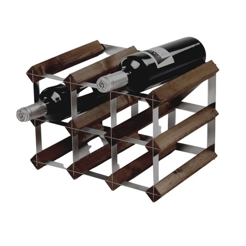 58 - 1 x wine rack for 9 bottles RRP £52, 1 x Picket 5 hook wall mounted coat rack RRP £45 and 1 x Wuest ... 