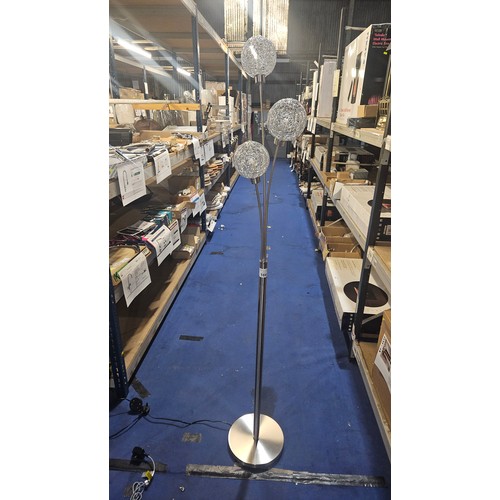 166 - A 3-light floor standing lamp