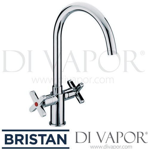 170 - 1 x Bristan Design Utility X Head easyfit mono sink mixer tap in chrome RRP £124 - Box is marked fau... 