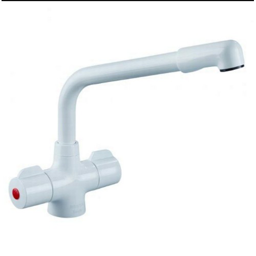 177 - 1 x Bristan Manhattan monoblock sink mixer tap in white RRP £85