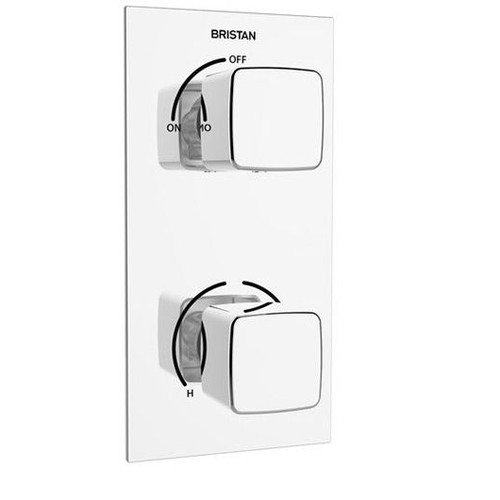 178 - 1 x Bristan Cobalt thermostatic concealed dual control shower valve RRP £233