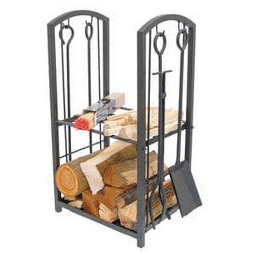 240 - 1 x Manor log station / holder with tools RRP £131 - black