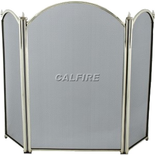 293 - 2 x Manor Dynasty three fold fireguards each approx 66cm high x 43cm wide x 21cm wings RRP £67 each ... 