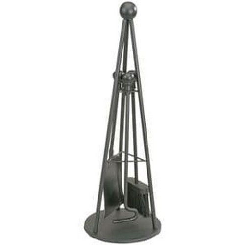 300 - 1 x Manor Teepee fireside companion set approx 65cm high RRP £175 - black