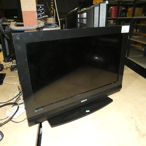 2497 - WITHDRAWN - A 26 inch flatscreen TV by Beko type NR26WLZ530HID with stand - trade