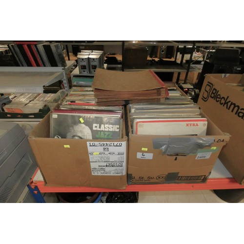 2409 - 2 x boxes containing a quantity of various LP and other records