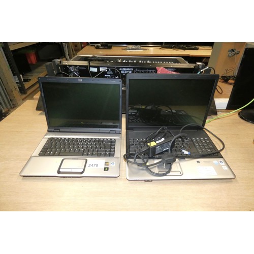 2470 - 2 x various laptops, 1 working, both have had the HDDs removed, therefore no operating system. trade