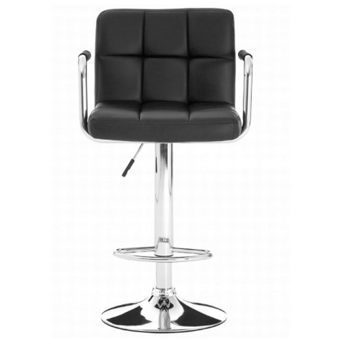 415 - 2 x Starz black upholstered bar chairs RRP £154 - Boxed and require assembly