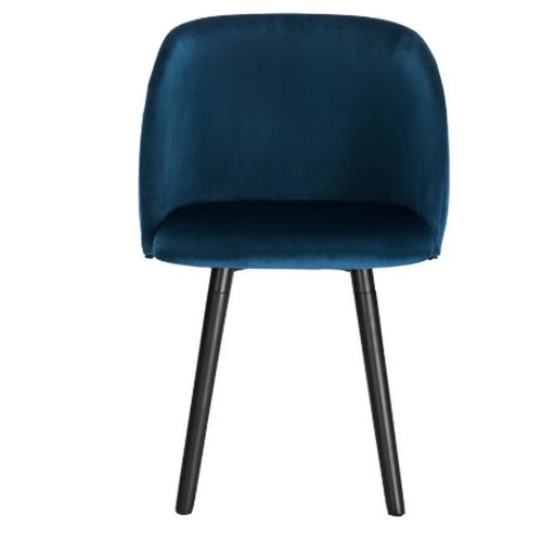 421 - 2 x Jacalyn dark blue upholstered chairs RRP £135 - Boxed and require assembly