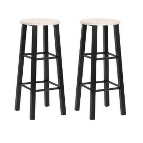 422 - 2 x Vida XL bar stools RRP £55 - Boxed and require assembly